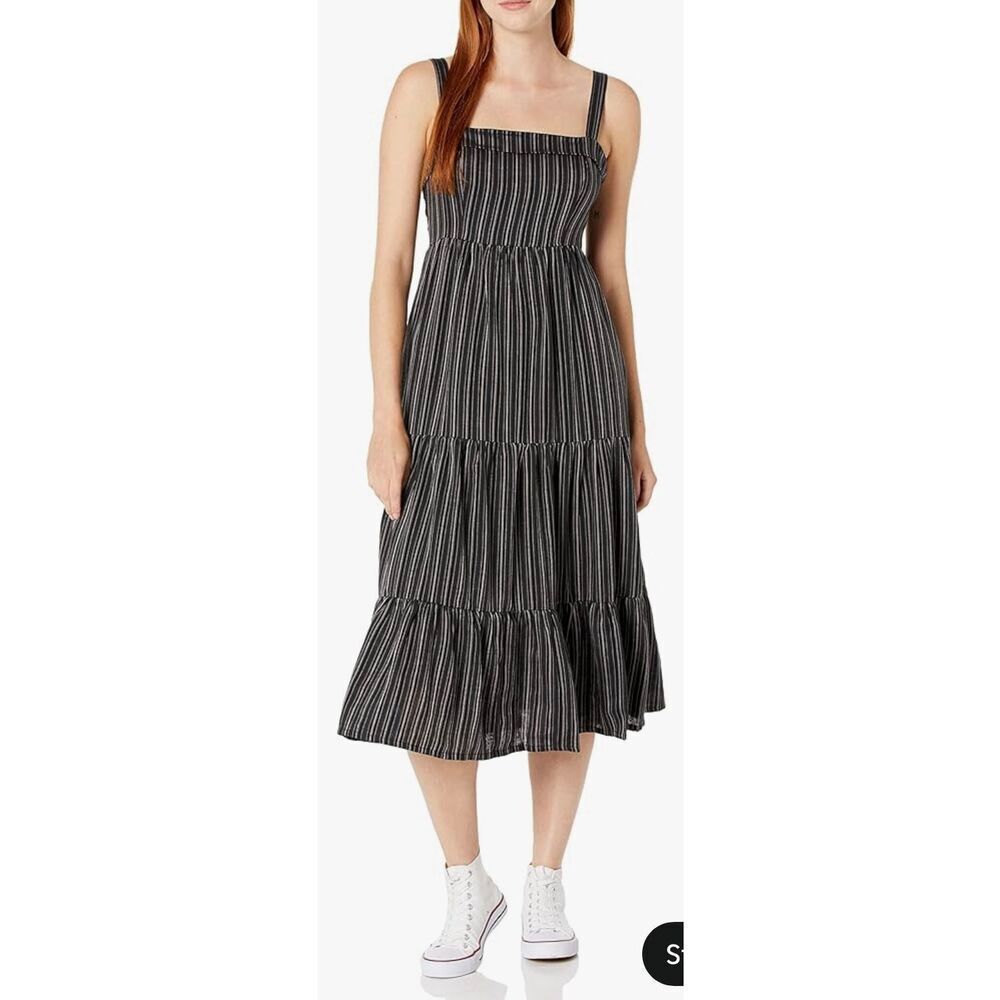 Paige Santibel Sleeveless Stripped Dress with Bow Detail NWT Size Medium